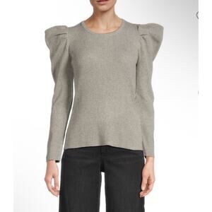 JOE’S Women's Gray Sleeve Ribbed Top Size XS $148 NWT